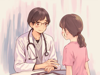 医者が患者を診察