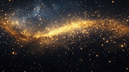 Fototapeta premium Exploring the cosmic wonders a glimpse into the glittering galaxy filling the night sky with beauty and mystery