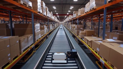 Automated warehouse management enhancing efficiency in logistics and inventory systems