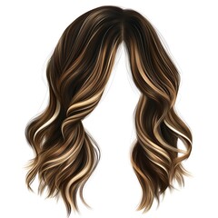 Naklejka premium Tousled Medium Length Hair with Rough Texture