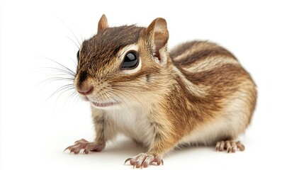 Obraz premium chipmunk isolated on white background