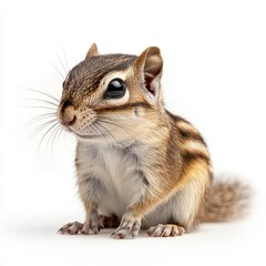 Obraz premium chipmunk isolated on white background