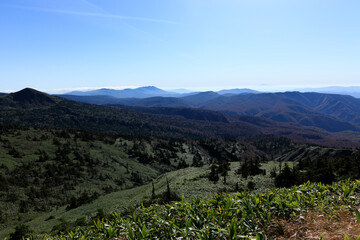 八幡平　10月　青空