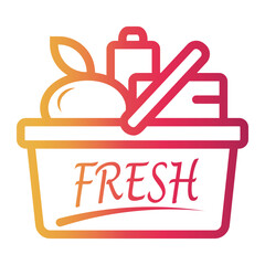 vegetable Line Gradient Icon