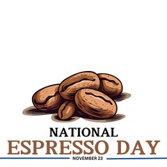 National espresso day. November 23