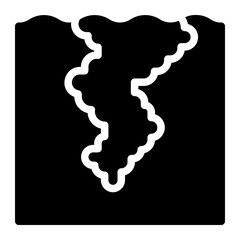 whirlpool glyph icon