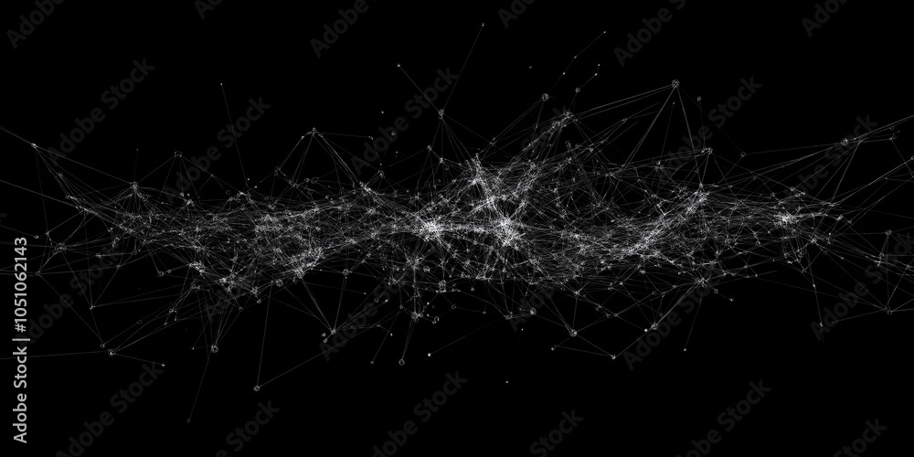 Poster Plexus abstract network technology science connections background communicating data innovation lines growing
