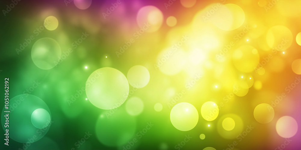 Poster colorful bokeh background creating a festive atmosphere