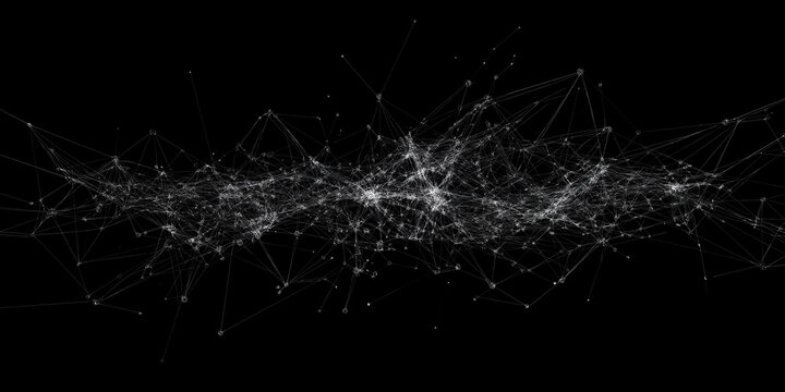 Plexus abstract network technology science connections background communicating data innovation lines growing