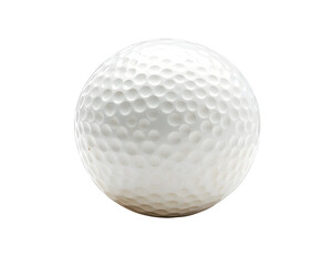 Golf ball with dimples and a smooth finish, Transparent PNG,  clipping path