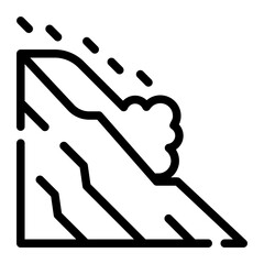 avalanche line icon