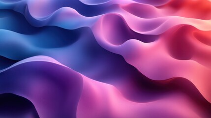 Fototapeta premium Abstract Wavy Background with Blue, Purple, and Pink Gradient