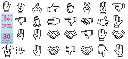 hand gesture icons, finger actions, hand icons, gesture icons, finger symbols, hand signs, thumb up icon, peace sign icon, pointing hand icon, handshake icon