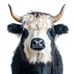 Keuken achterwand Schotse hooglander Charming Highland Cow with Textured Fur and Horns  © wannapong