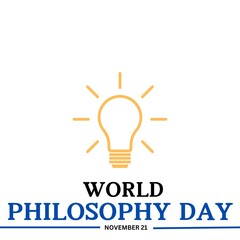 World Philosophy Day, 21 november. 