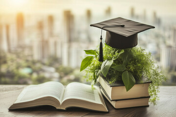 SDG-Sustainable Development Goals, education concept featuring knowledge about the environment and ecology, green learning, protect the planet, eat healthy, educational, school garden, 8k Resolution