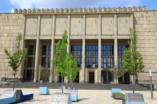 National Museum in Krak&oacute;w Poland. The art museum was built in 1934, it house the largest collection of Polish art and artifacts. Krakow, Poland -September 22