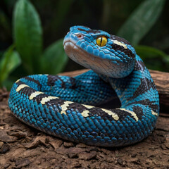 Obraz premium snake in the grass