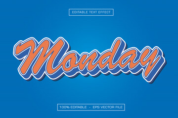 Monday Text Effect Editable