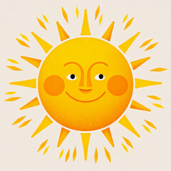 sun cartoon illustration