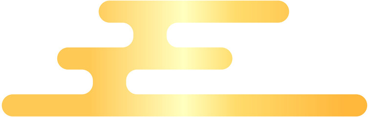 Chinese Golden Cloud Icon