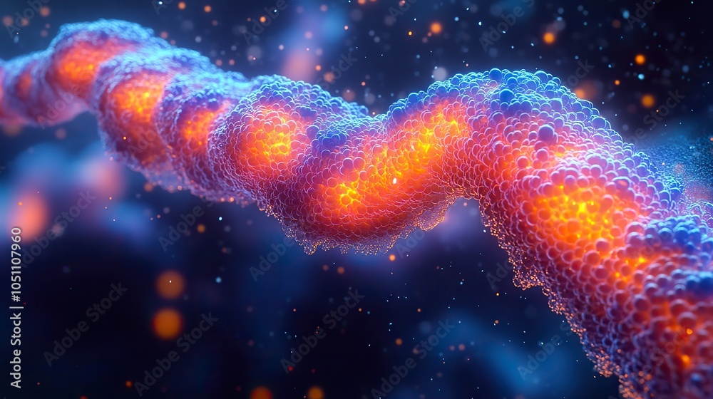 Aufkleber digital features liposome containing dna, emphasizing the encapsulation of genetic material.image