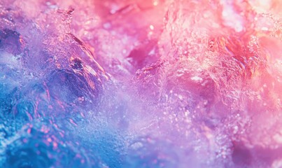 Fototapeta premium Abstract Water Texture with Pink and Blue Hues - Stunning Abstract Water Texture Background