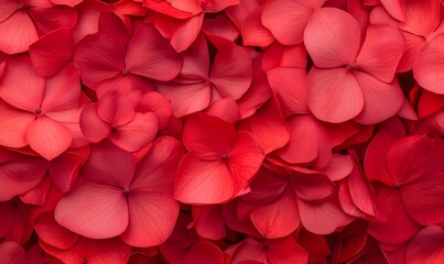 Obraz premium Detailed shot of vibrant red Catharanthus roseus flowers, Generative AI