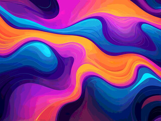 Obraz premium abstract Fluid bright colors mixing glowing neon wave background, holographic texture illustration