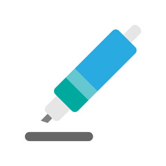 Pen flat icons. Writing tool symbols are suitable for school and office needs.