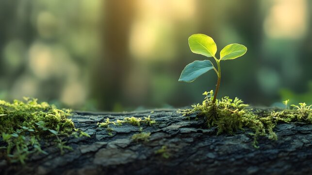 New branch of life, symbolic nature growth