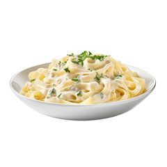 fettuccine alfredo italian food transparent background 