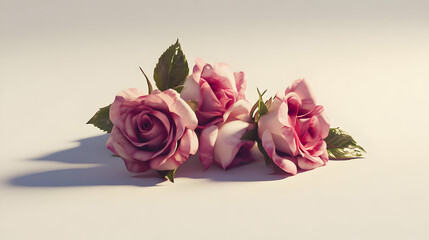 Nauture and Flower Background - A delicate arrangement of pink roses showcasing beauty and elegance.
