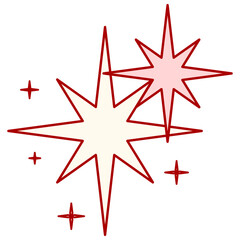 Fototapeta premium vintage Snowflakes Christmas design vector, Snowflake Christmas design background vector, pink, y2k sparking, Snowflake set on isolated background. Isolated snowflake collection. Frost