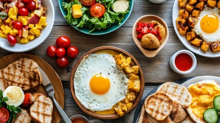 Vibrant Eastern Breakfast with Creative Plating