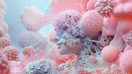 Obraz premium Abstract Dream: A Journey Through the Inner World