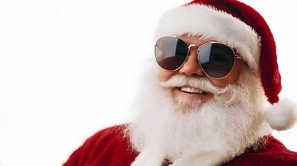 Santa in Sunglasses and classic outfit
