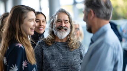 Obraz premium Business people, portrait and confident for teamwork in office, line and unity for company success. Colleagues, senior man and row of employees for support, hiring and solidarity.