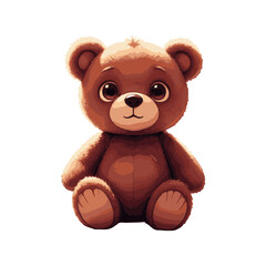 teddy bear cartoon vector illustration