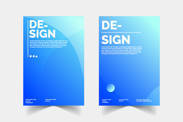 Abstract blue poster background design templates