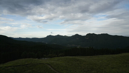 Fototapeta premium 曽爾高原ドローン空撮26