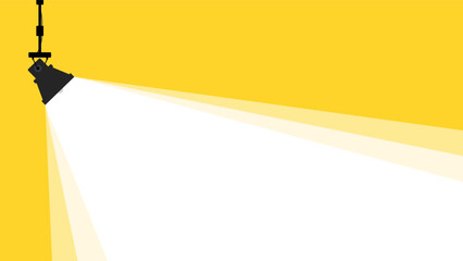 Spotlight Illuminated light yellow background vector illustration design