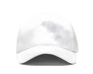 White cap front mockup with a clean design, Transparent PNG,  clipping path