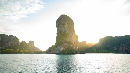 Railay beach in Thailand, Krabi province.