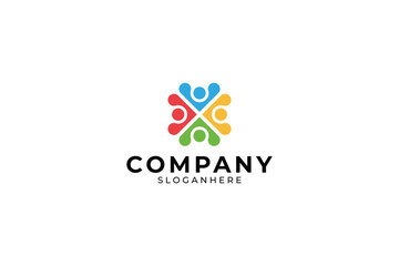 Naklejka premium Community Logo