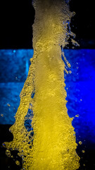 An enchanting Dynamic Night Fountain Display featuring a mesmerizing illuminated water spray