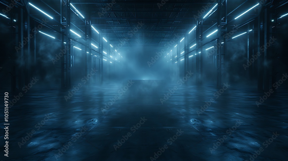 Aufkleber Smart Industrial Complex with AI and Robotic Systems Managing Production with Real-Time Data