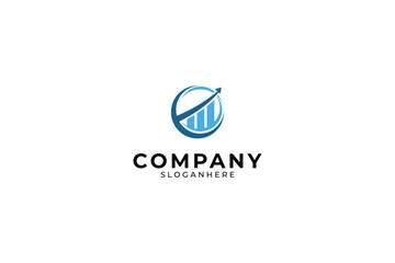 Fototapeta premium Finance Chart Logo