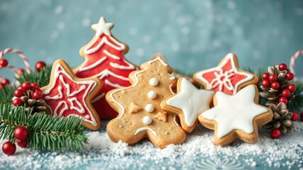 Christmas gingerbread cookies and decorations, Gingerbread cookie images, Homemade Gingerbread Men with Icing Decoration