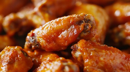 Close-Up of Delicious Buffalo Chicken Wings